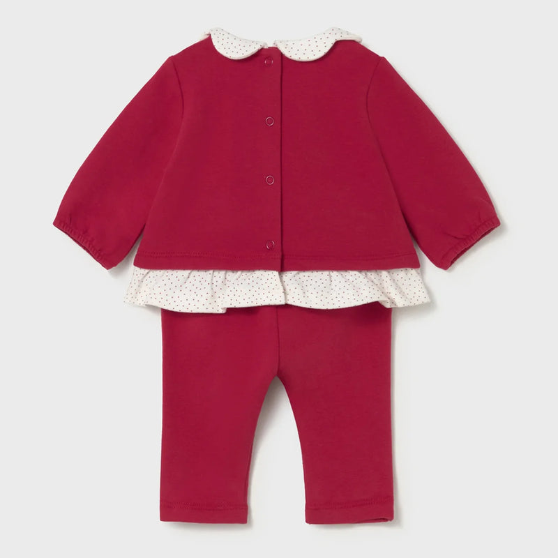 Back of the Mayoral red leggings set.