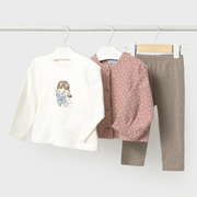 Mayoral baby girl's leggings set - 02708.