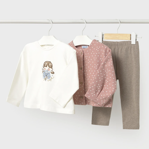 Mayoral baby girl's leggings set - 02708.