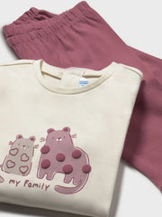 Closer view of the Mayoral leggings set.