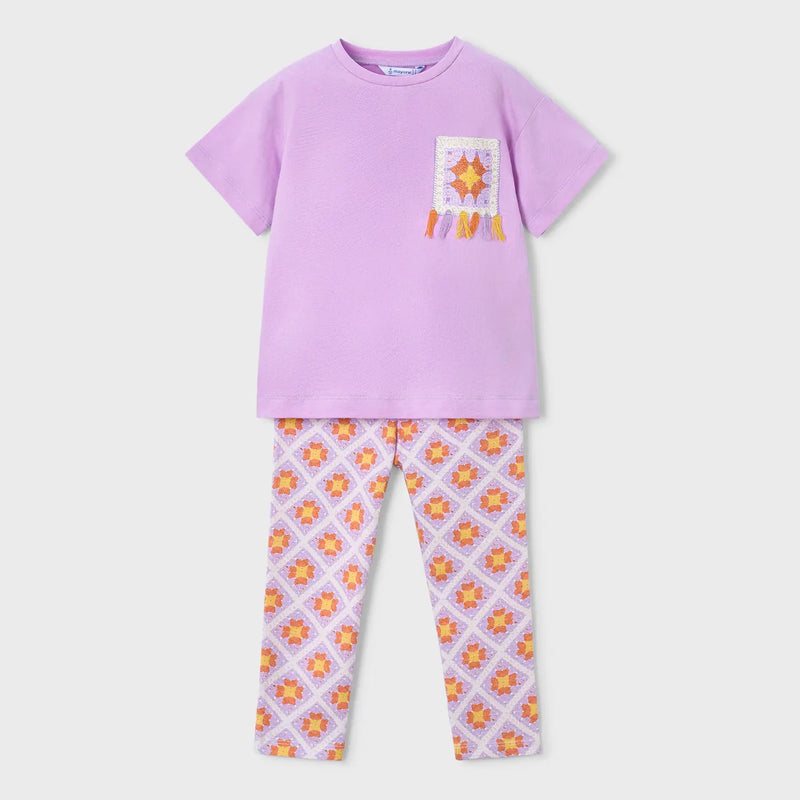 Mayoral Leggings Set - Lilac