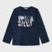 Girl's navy long sleeve top.