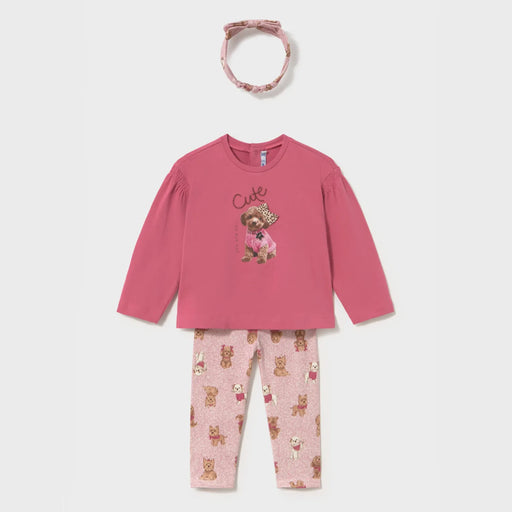 Mayoral baby girl's leggings set & headband - 02780.