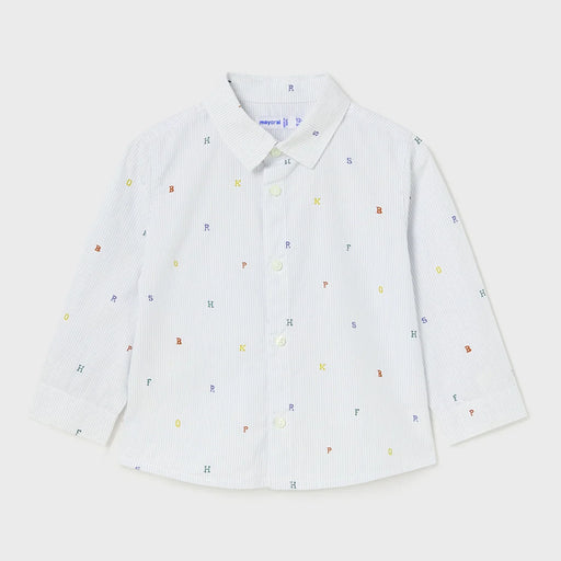 Mayoral baby boy's letter print shirt - 02188.