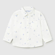 Mayoral baby boy's sailboat shirt - 01118.