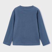 Back of the Mayoral blue logo t-shirt.