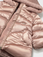 Closer view of the Mayoral long coat.