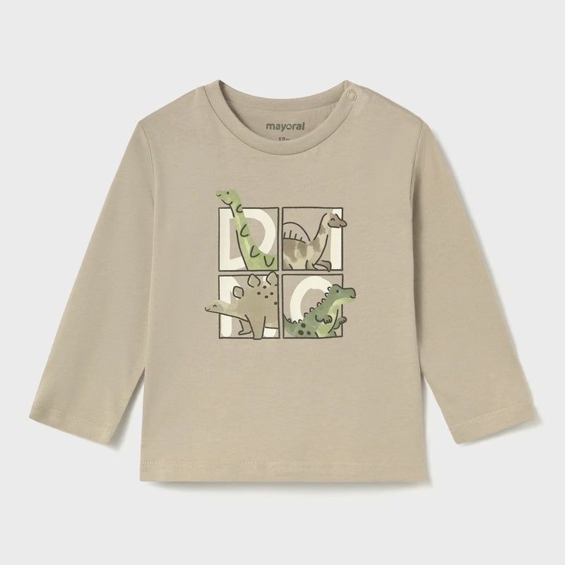 Mayoral baby boy's long sleeve dino t-shirt - 02006.