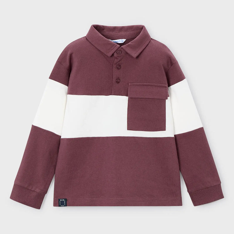 Mayoral long sleeve polo shirt - 04121.