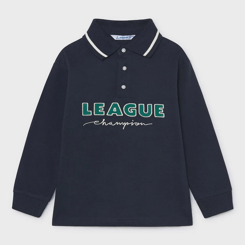 Mayoral boy's long sleeve polo shirt - 04139.