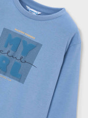 Closer look at the Mayoral long sleeve t-shirt.