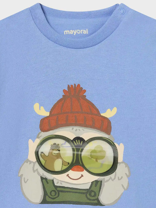 Closer view of the Mayoral l/s t-shirt.