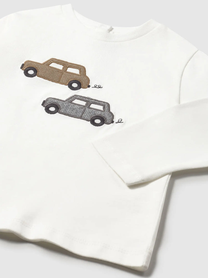 Closer look at the Mayoral long sleeve t-shirt.