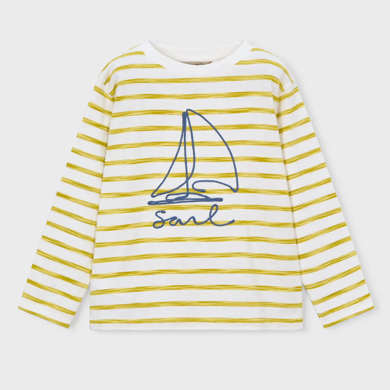 Mayoral boy's long sleeve striped t-shirt - 03083.