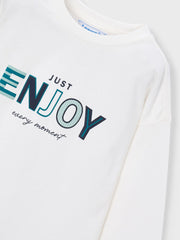 Closer look at the Mayoral long sleeve t-shirt.
