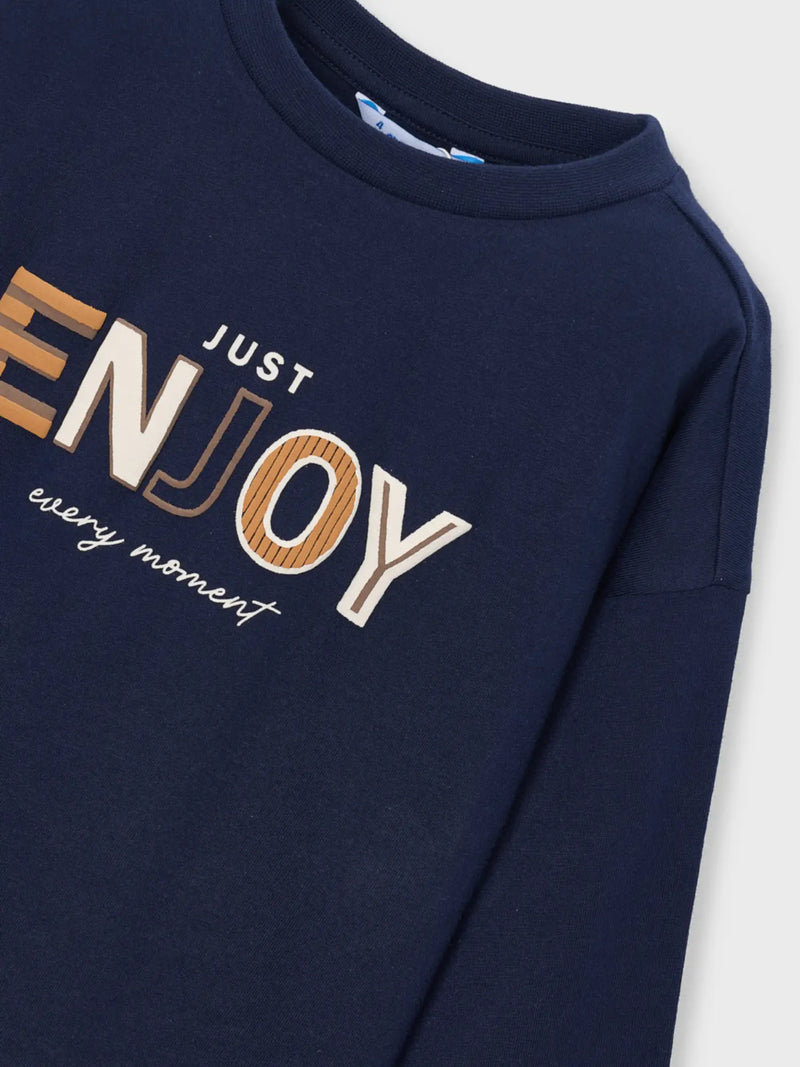 Closer look at the Mayoral long sleeve t-shirt.