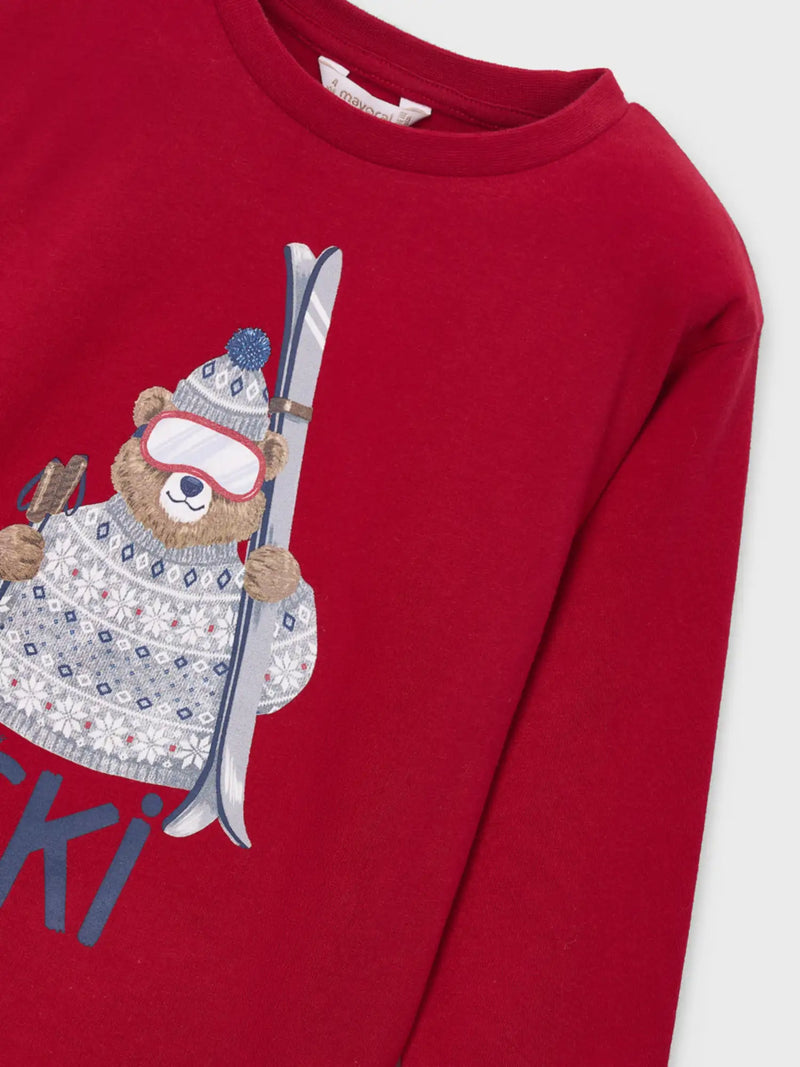 Closer look at the Mayoral long sleeve t-shirt.