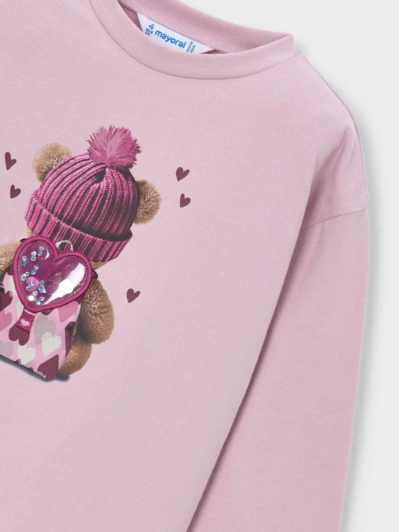 Closer view of the Mayoral long sleeve t-shirt.