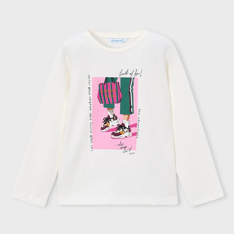 Mayoral girl's long sleeve t-shirt - 04031.