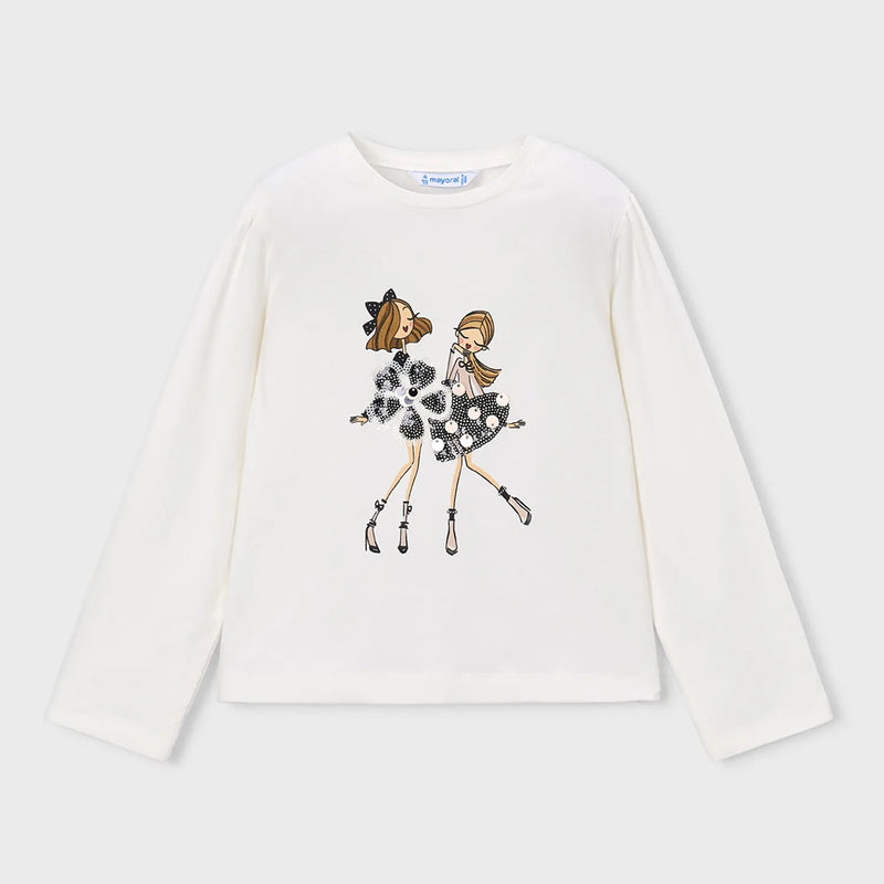 Mayoral girl's long sleeve t-shirt - 04033.