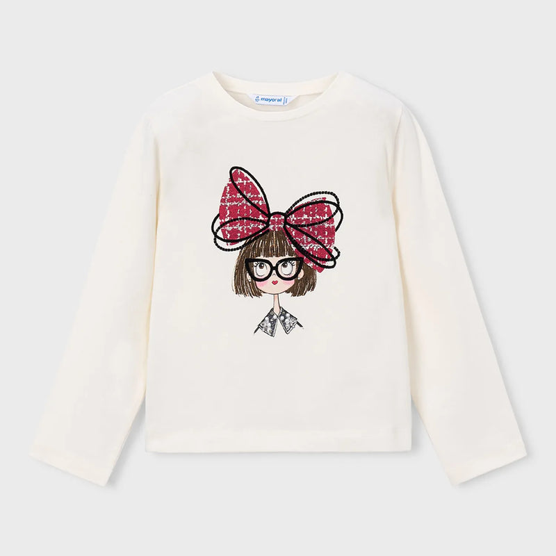 Mayoral girl's long sleeve t-shirt - 04034.