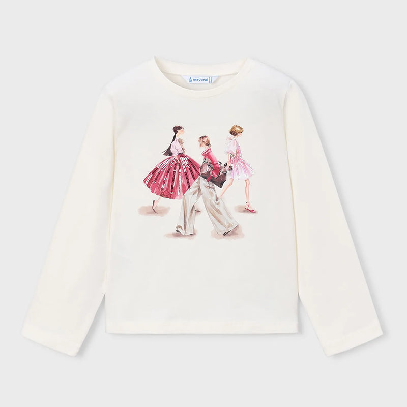 Mayoral girl's long sleeve t-shirt - 04035.