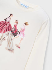 Closer look at the Mayoral long sleeve t-shirt.