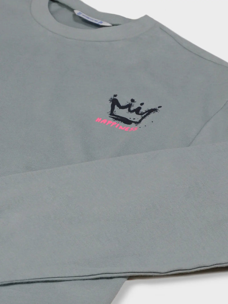 Closer view of the Mayoral long sleeve t-shirt.