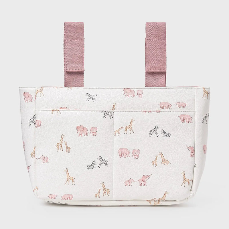 Back of the Mayoral pink maternity bag.