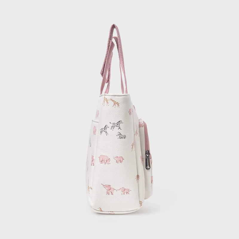 Side view of the Mayoral maternity bag.