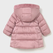 Rear view of the Mayoral padded coat.