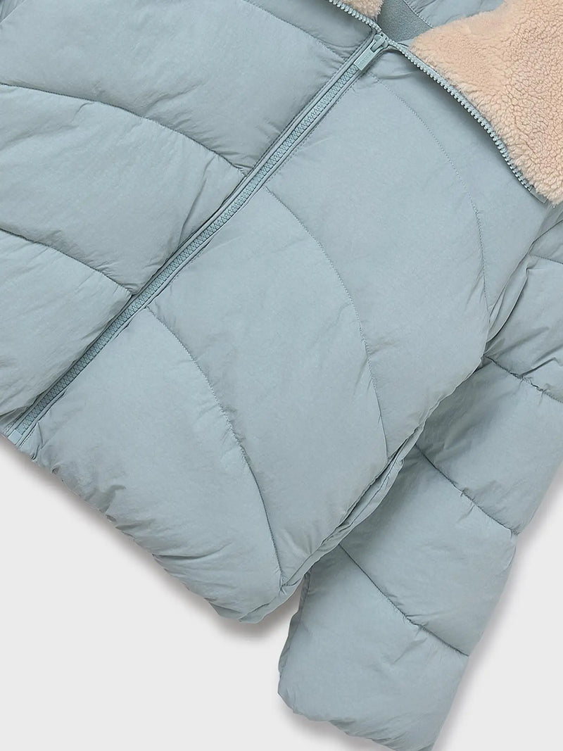 Closer look at the Mayoral padded jacket.