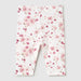 Baby girl's pink blossom leggings.