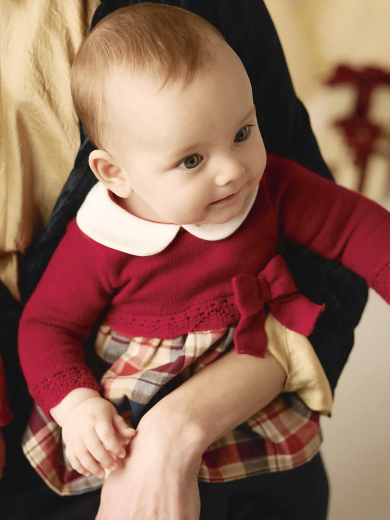 Mayoral Plaid Dress - Red