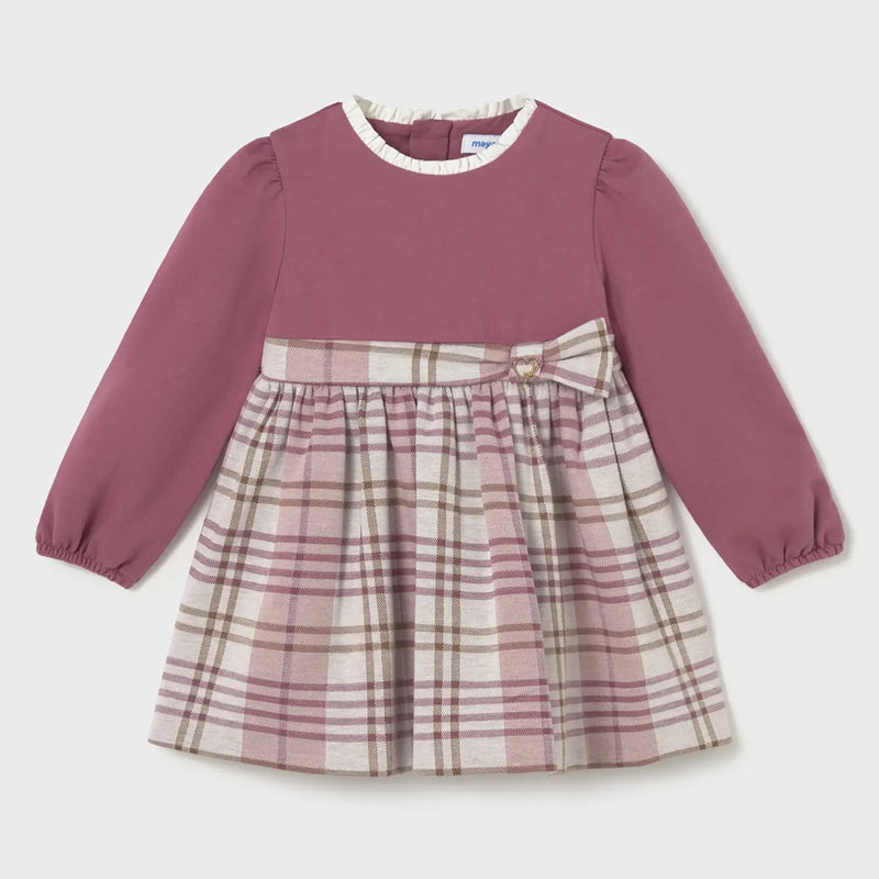 Mayoral baby girl's plaid dress - 02903.