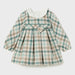 Mayoral green plaid dress - 02903.