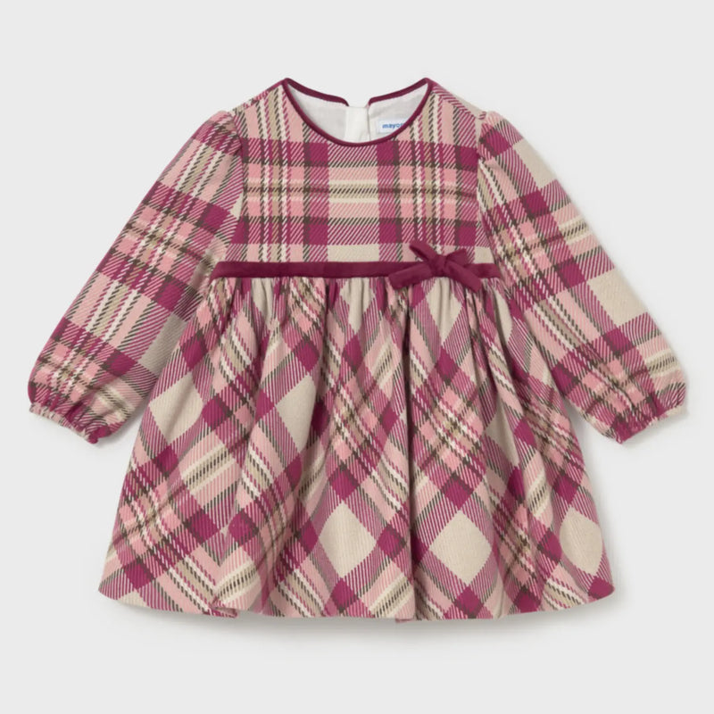 Mayoral baby girl's plaid dress - 02944.