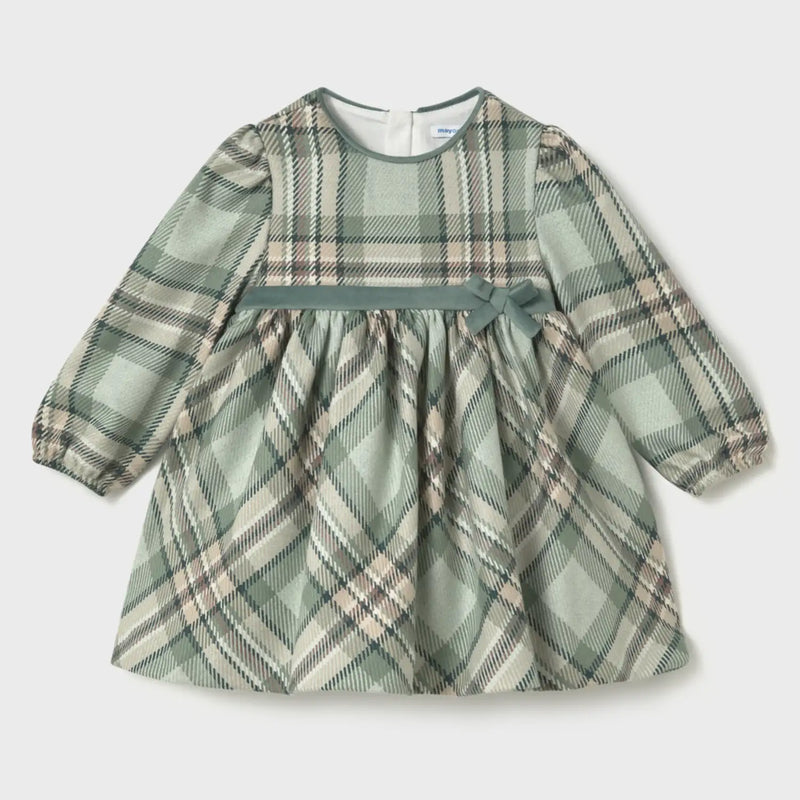 Mayoral baby girl's plaid dress - 02944.