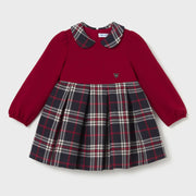 Mayoral baby girl's plaid dress - 02945.