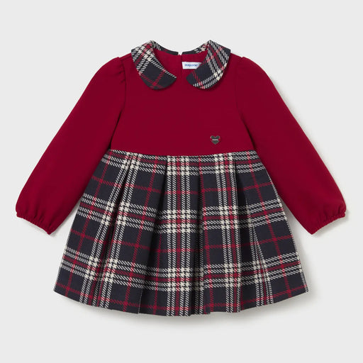 Mayoral baby girl's plaid dress - 02945.