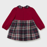Back of the Mayoral plaid dress.
