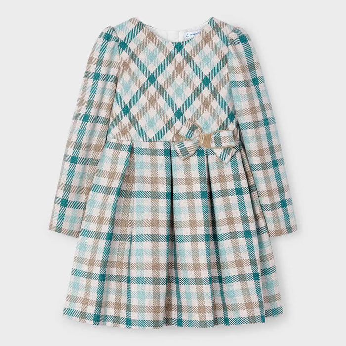 Mayoral green plaid dress - 04914.