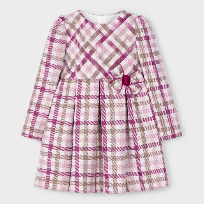 Mayoral checked dress best sale