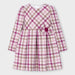 Mayoral pink plaid dress - 04914.