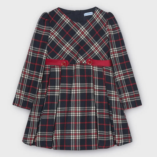 Mayoral navy plaid dress - 04923.