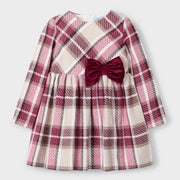 Mayoral cherry plaid dress - 04924.