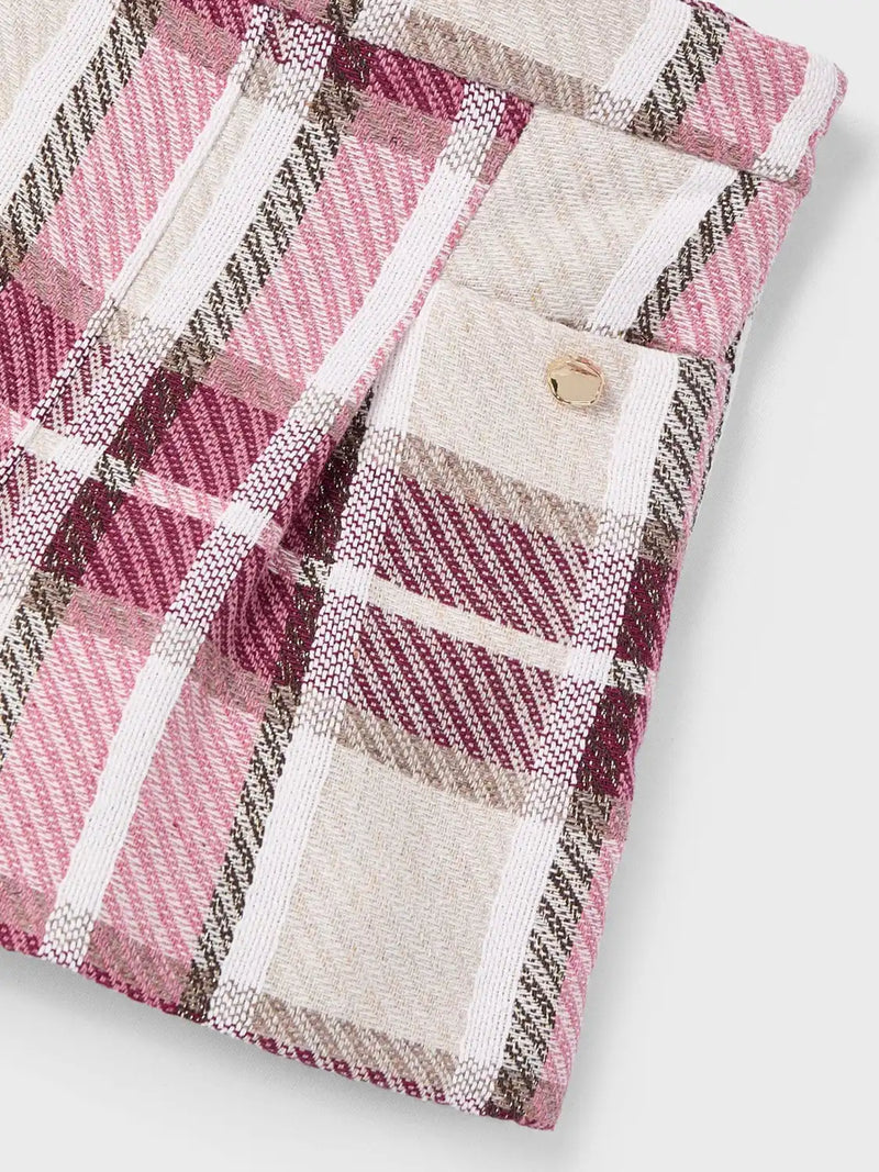 Closer look at the plaid shorts.