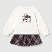 Mayoral baby girl's plaid skirt set - 02953.