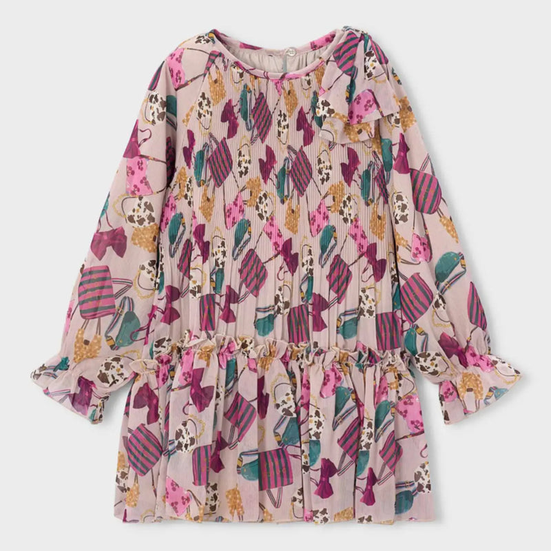 Mayoral girl's pleated dress - 04915.