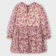 Back of the Mayoral girl's pleated dress.